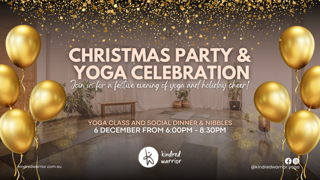 Kindred Warrior Christmas party and yoga celebrations